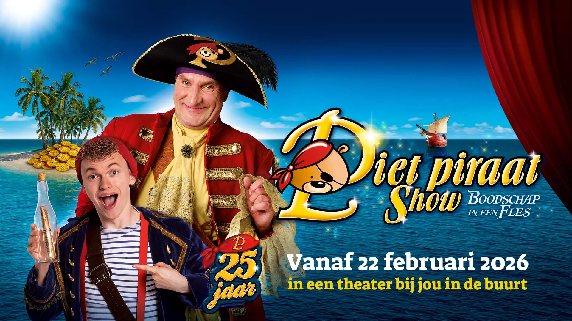 Piet Piraat Show: Boodschap in een Fles