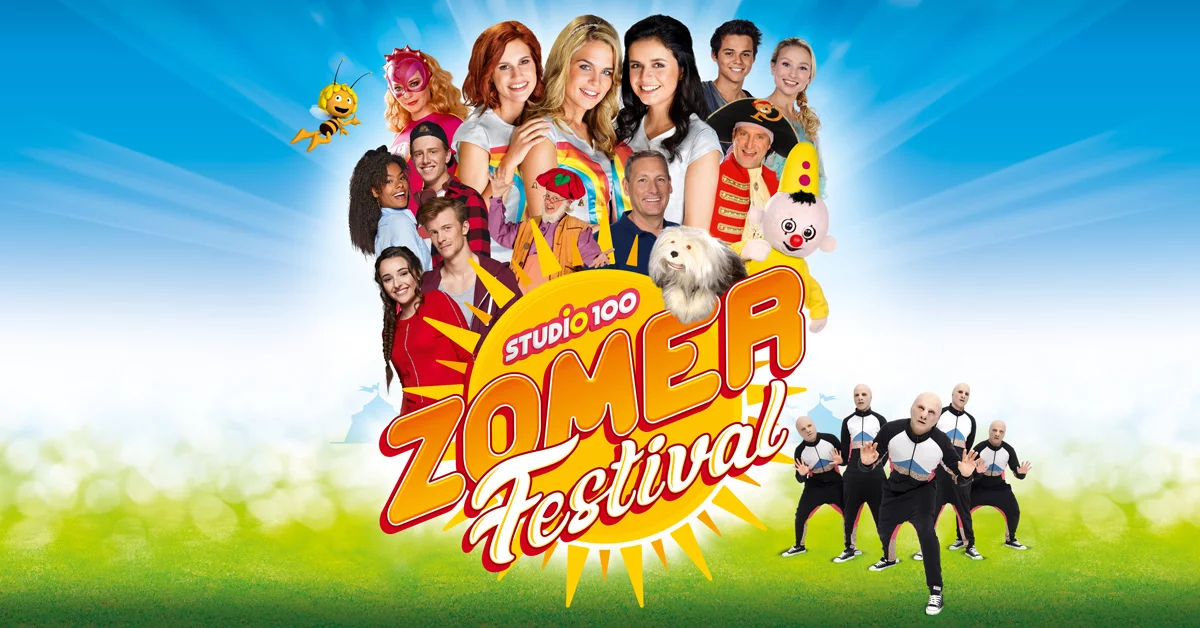 Eerste editie van Studio 100 Zomerfestival op 31/08 in De Schorre in Boom!