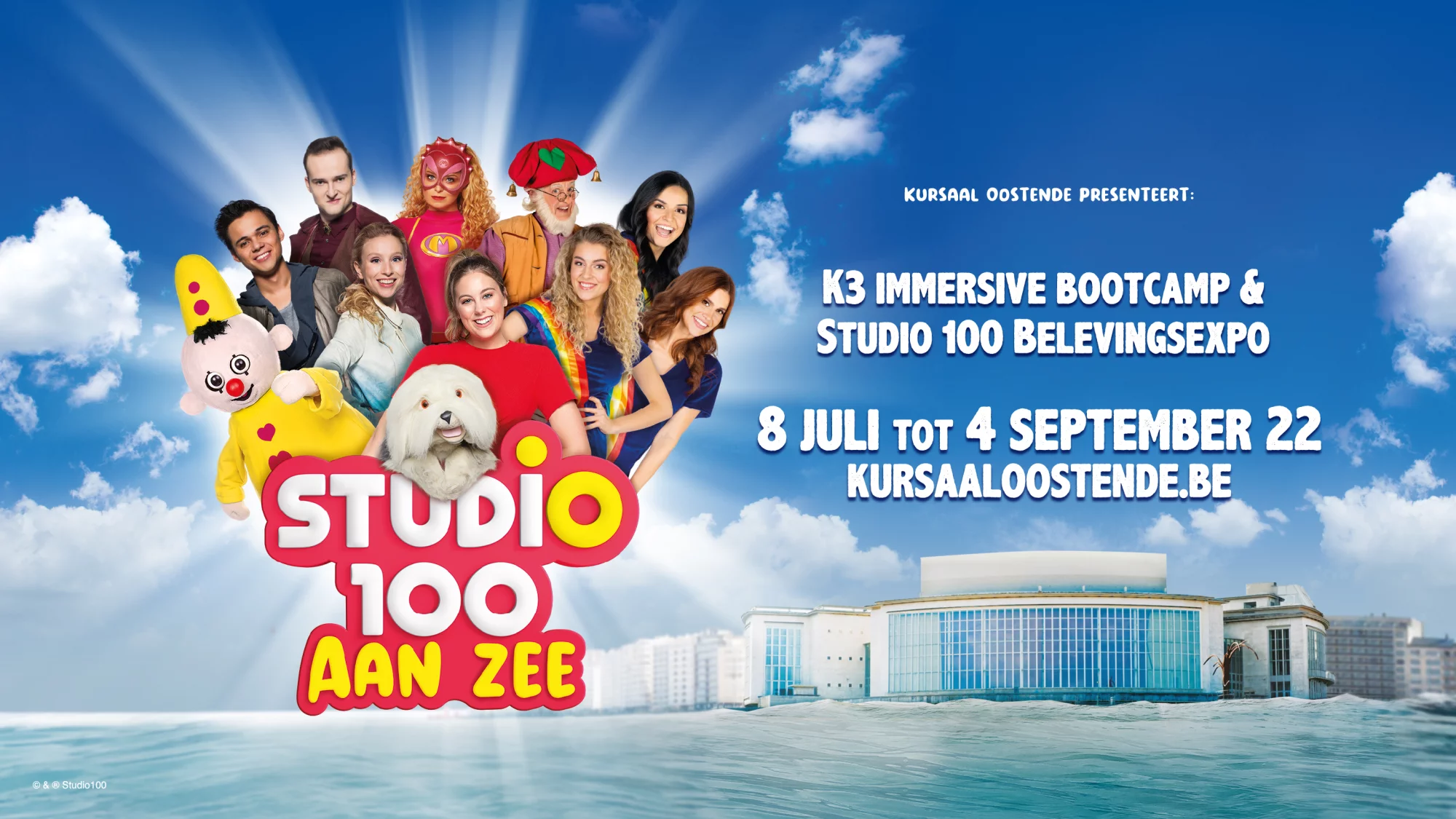 Studio 100 Aan Zee heel de zomer in Kursaal Oostende