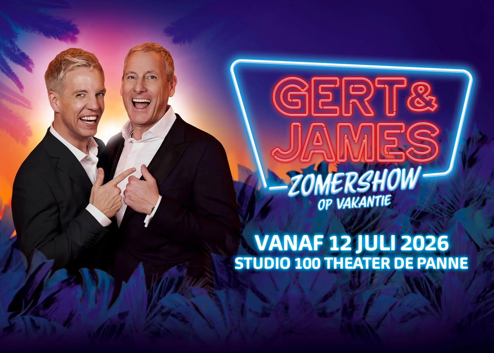Gert & James gaan op vakantie in hun nieuwste Zomershow