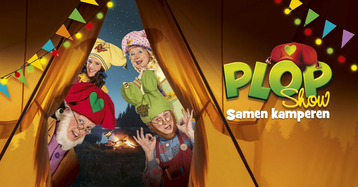 Kabouter Plop en zijn vrienden gaan in de nieuwe Plop show kamperen en jij kan mee!
