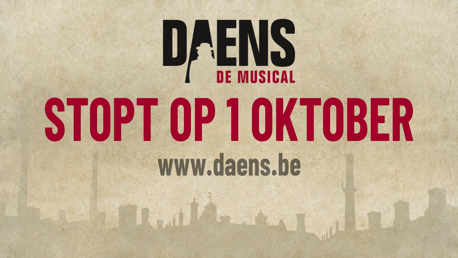 Succesmusical Daens stopt definitief op 1 oktober 2022