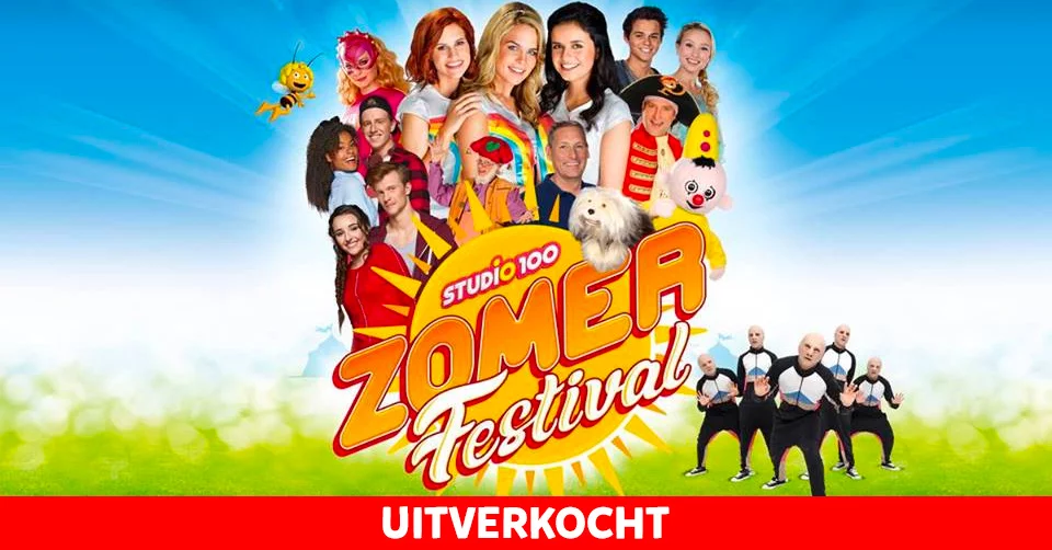 Studio 100 Zomerfestival in De Schorre in Boom volledig uitverkocht!