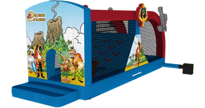 Springkasteel Piet Piraat Hindernisbaan