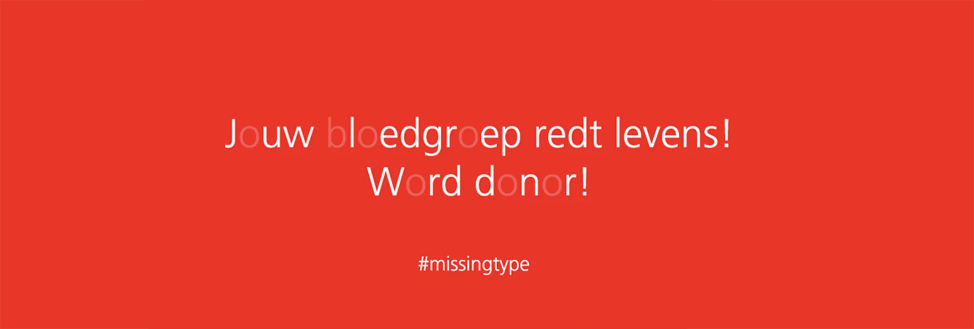 Studio 100 steunt de Missing Type campagne van het Rode Kruis