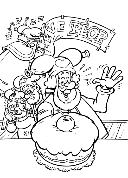 Kleurplaat Plop 1