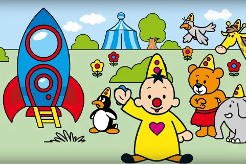 Geef Bumba en zijn vrienden kleur in het circus