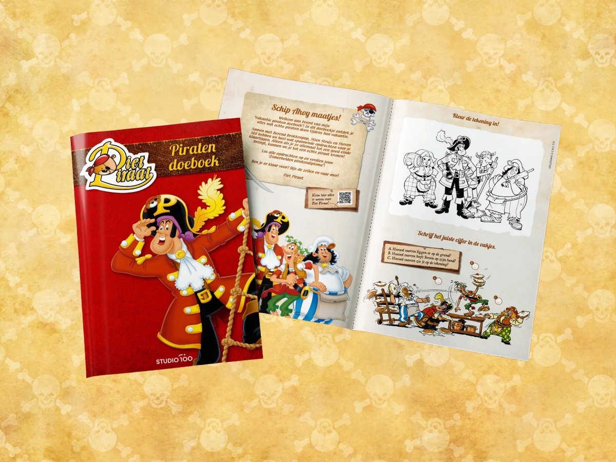 Piet Piraat Doeboek – Spelletjes, puzzels en piratenplezier!