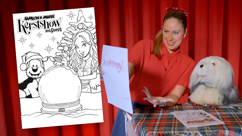 Teken de poster voor de Samson & Marie Kerstshow