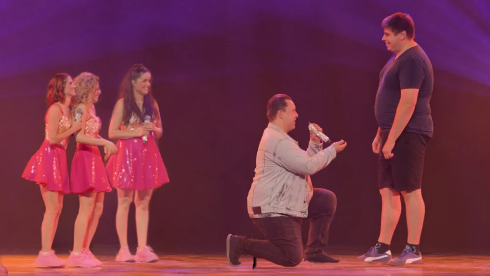 Een bijzonder moment op het podium tijdens de K3 Show