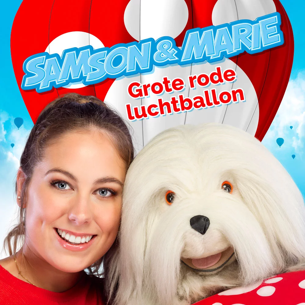 Grote rode luchtballon