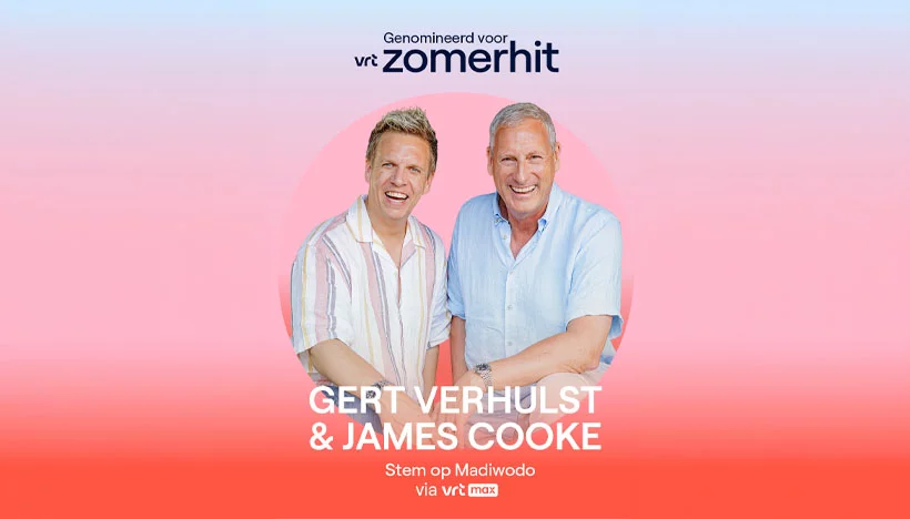 Afbeelding nieuwsartikel: 'Gert & James genomineerd voor VRT Zomerhit met Madiwodo'